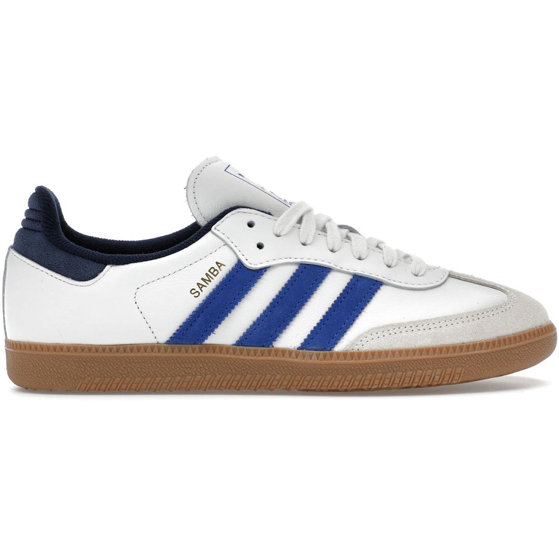 

Кроссовки adidas Samba OG Белый Королевский синий Ночной индиго(JH5632) 38