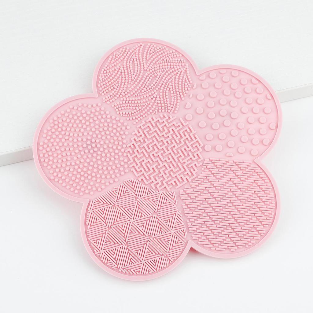 Spazzola Pulitore con Ventosa in Silicone - Design Floreale