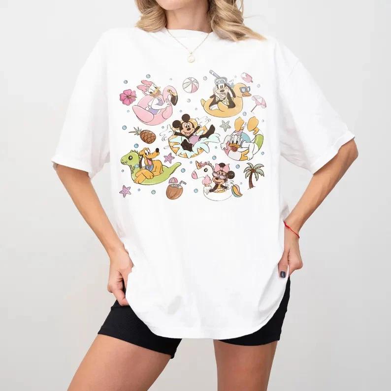 Mickey And Friends Summer Vibes Farml Tshirt Unisex S