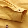 Chemise Décontractée à Boutons, Col Mao et Manches Longues pour Enfants