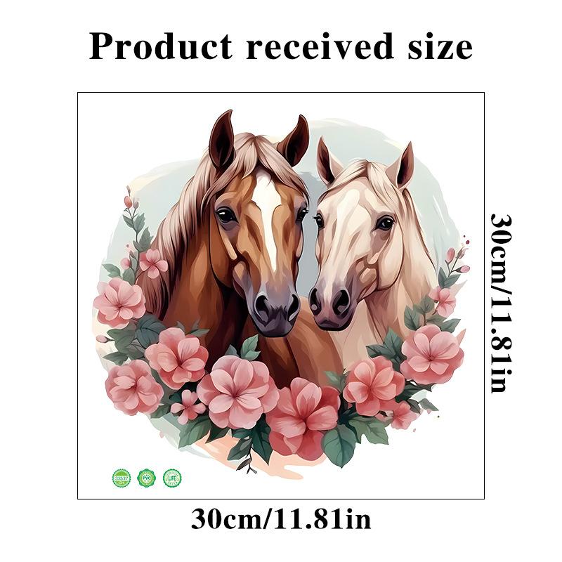 Happy Horse Lover Badezimmer Kreativer Toilettenaufkleber Toilettendeckel Dekoration Wasserdichter Aufkleber
