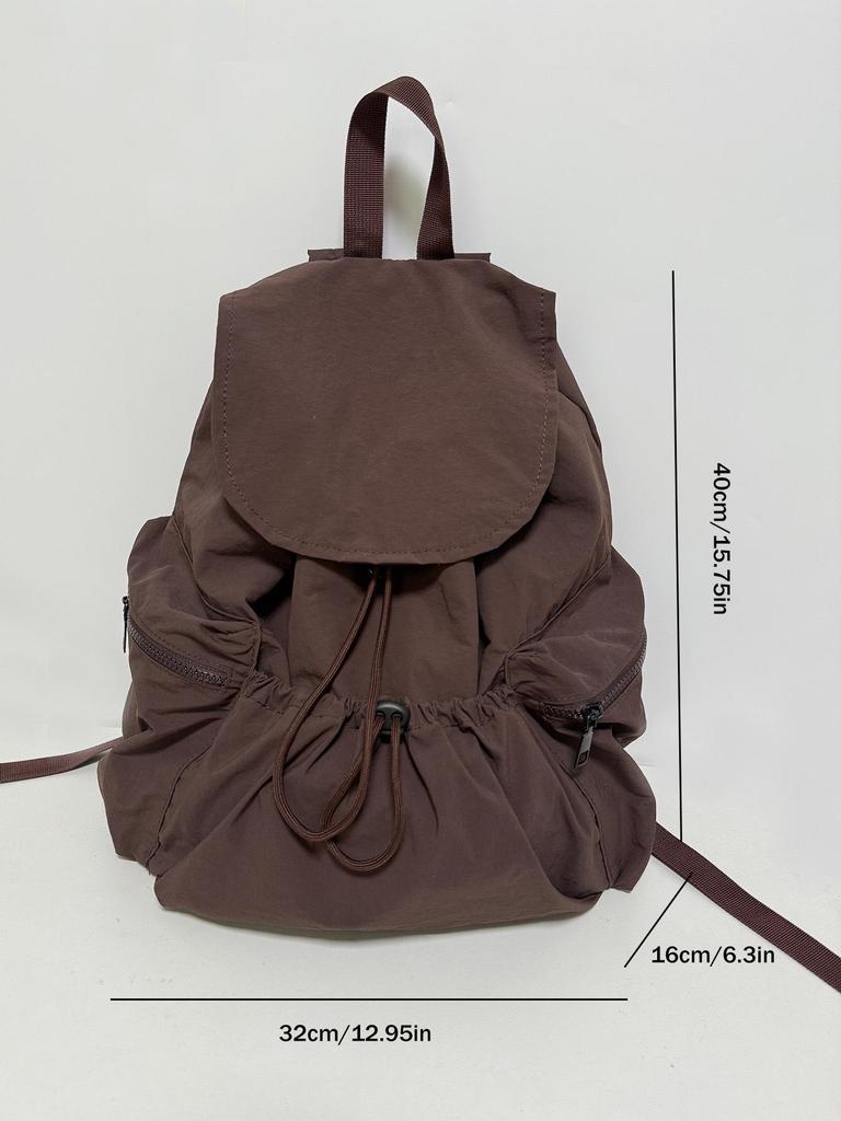 Fashionable Unisex Drawstring Backpack: Practical, Large-Capacity, Lightweight, Washable Fabric, Ideal for Casual Use.