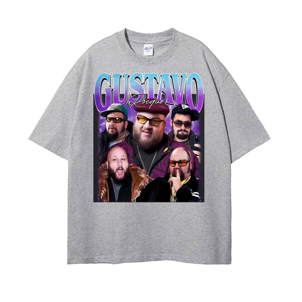Gustavo Rocque Big Time Rush Fan Retro 90s Trend Graphic Tshirt Mens Clothing Fashion Cotton Oversized Cozy T Shirt Streetwear