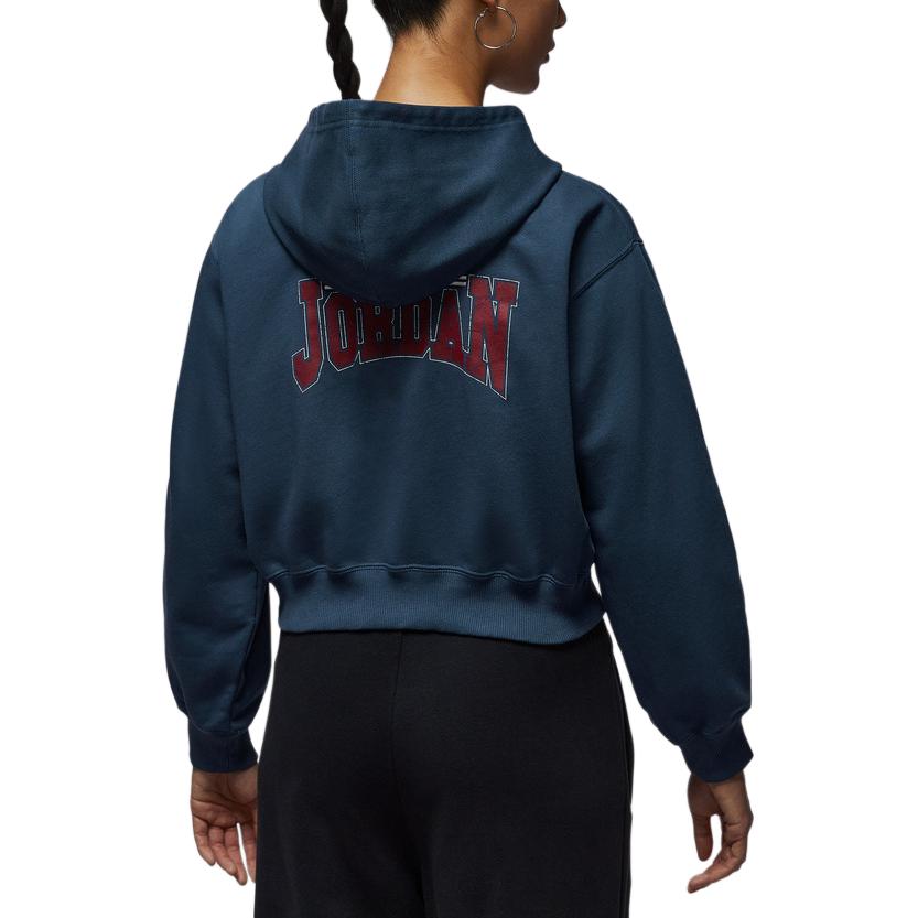 Jordan FLC AS W J BRK FZ MD CRP VR Hooded Zip Comfortable Long Sleeve Sweatshirt Women Sweatshirt IO9536-479