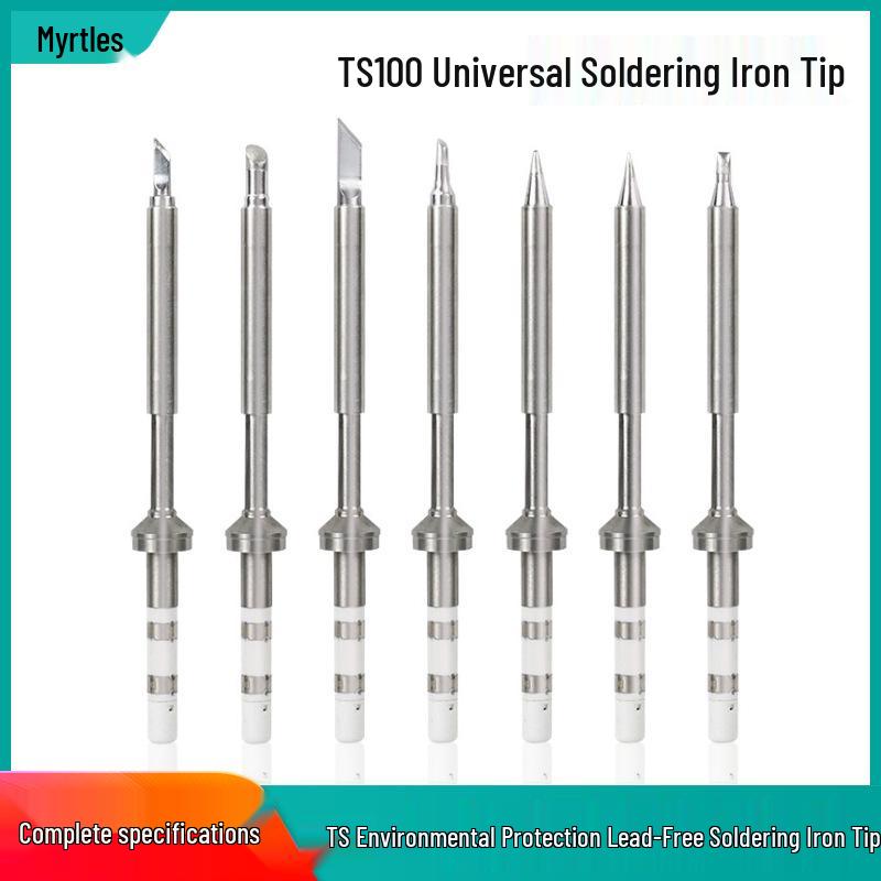 TS100 Eco-Friendly Lead-Free Soldering Iron Tips - Universal Pointed, Knife, and Bevel Shapes