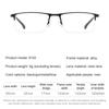 Ultra-Light Metal Alloy for Men Business Half Frame Myopia Hyperopia Astigmatism Anti Blue Light Prescription Optical Glasses