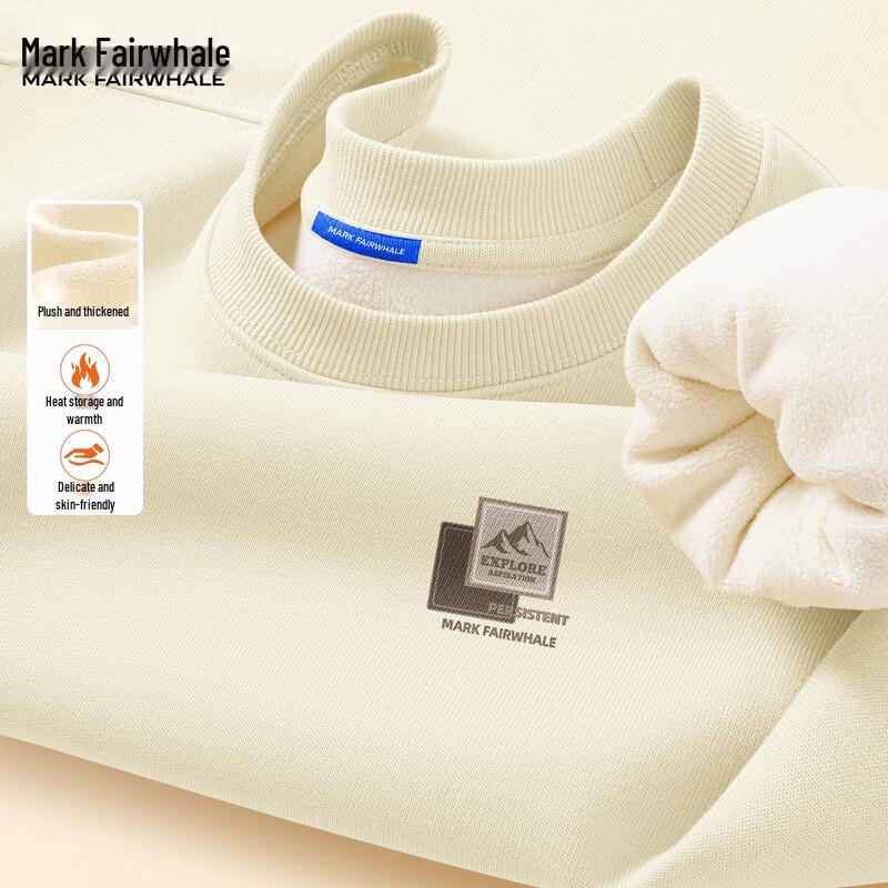 Mark Fairwhale Herren Fleecegefüttertes Rundhals-Sweatshirt