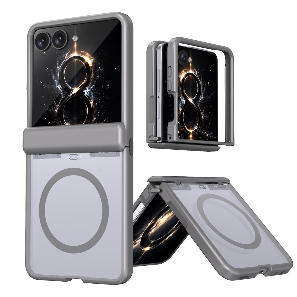 For Magsafe Magnetic Phone Case For Samsung Z Flip 8 7 Flip8 Flip7 5G Hinge Full Protection TPU+PC Shockproof Protective Cover