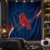 Wall Hanging Tapestry St. Louis Cardinals Print Cloth for Living Room Bedroom Home Decor