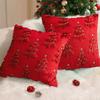 Yousheng 1/2Pcs Christmas Pillowcase 3D Tree Pattern Sofa Bedding Cushion Cover Living Room Bedroom Home Decor