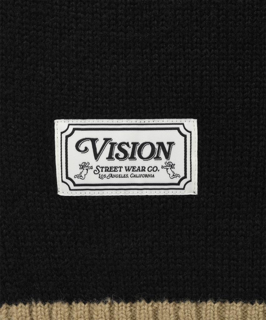 VISION STREETWEAR Vsw Washable Stripe Polo Knit Beige
