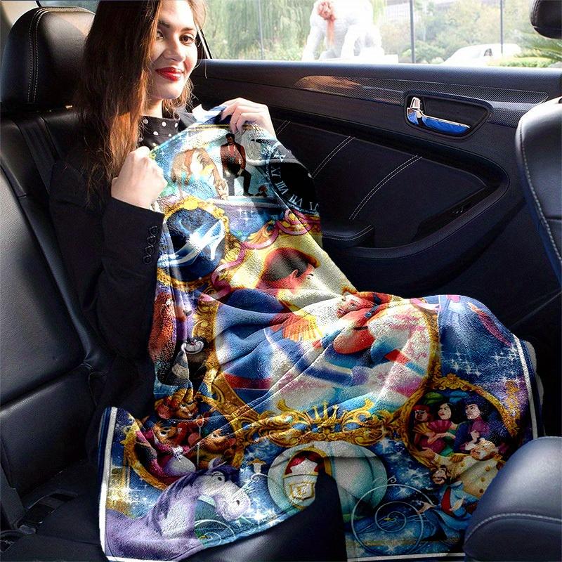 1pc Cinderella's Enchanted Evening: A Magical Home Decor Blanket Perfect for Your Living Room, Bedroom, Home Decor,Blankets,Gifts For Friends