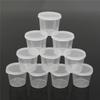30Pcs 25ML Disposable Mini Food Storage Containers Plastic Transparent Sauce Cup With Hinged Lids for Pigment Paint Palette Box