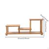 Bamboo Display Shelf Color Tiered Decorative Rack Compact with Tiers for Tea