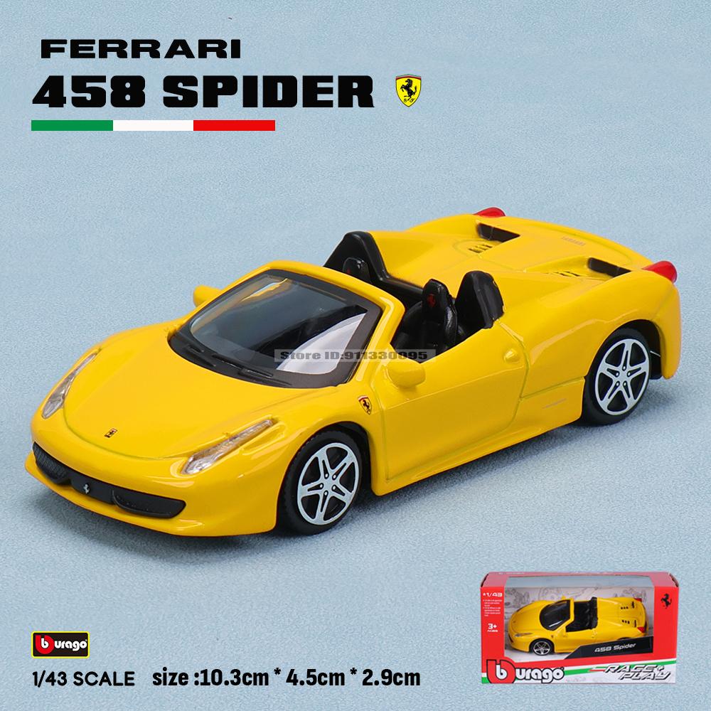 Bburago 1:43 Multiple styles Ferrari Purosangue sp2 488GTB 250GTO SF90 ROMA alloy luxury car die-casting car model toy gift