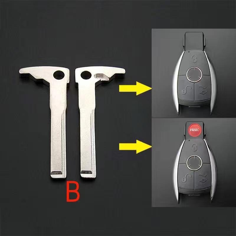 Pro Mercedez Benz BGA Chrom C E Třída Vložka Nesestříhaná Prázdná Čepel Náhrada Čepel Klíče Smart Car