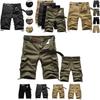 Durable Men's Combat Military Camo Cargo Shorts With Multiple Pockets For Summer
