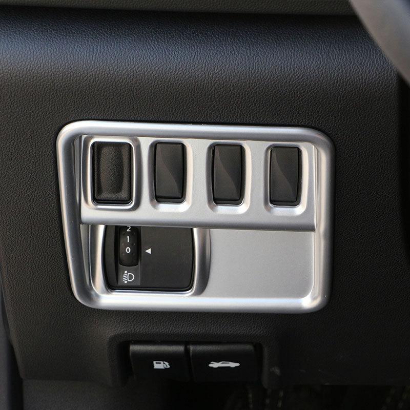 For Samsung QM6 2017- For Renault Koleos 2017- LHD Head Light Switch Button Cover Decoration Sticker Trim Accessories
