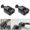 2PCS 28mm CNC Aluminum Universal Motorcycle HandleBar Fat Bar Mount Clamps Risers Lifter Dirt Bike Motorcycle 1 1/8"