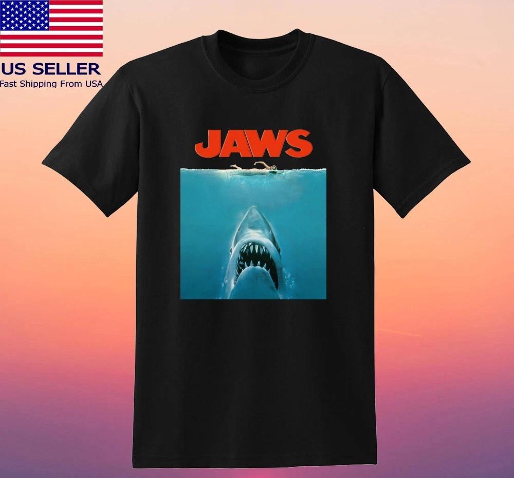 JAWS Movie Men s Black Size S-5XL 3XL