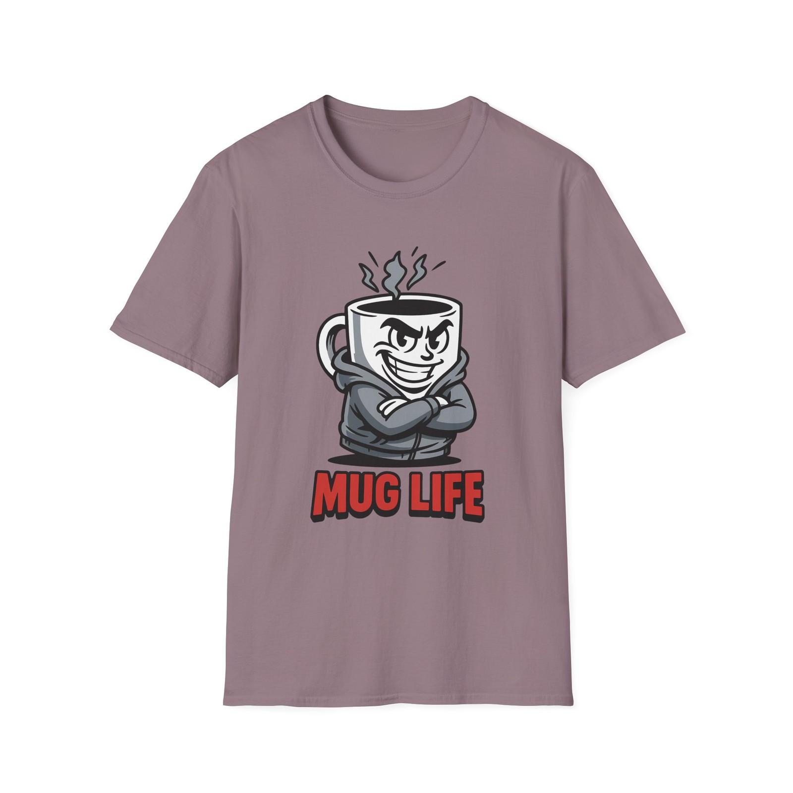 Unisex Softstyle T-Shirt Mens Womens Tees Top Cartoon Mug Hoodie Coffee Funny Beverage Tee M