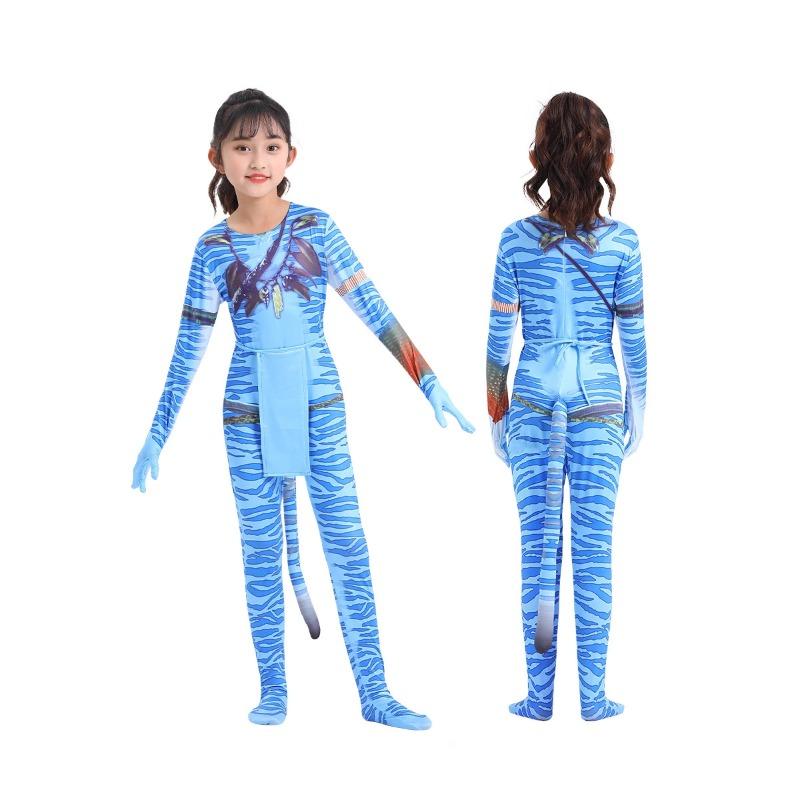 Cosplay kostým Avatar: Cesta vody dětský kostým pro vystoupení dospělé punčocháče jednodílný avatar