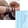 India Mehndi Flower Henna Tattoo Stickers Water Transfer Decals Body Art Sticker Women/Lady/Girl