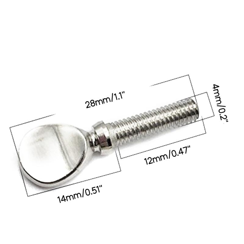 2pieces/set Simple Design Gold/Silver Color Saxophone Sax Neck Screw Alto Tenor Woodwind Instrument Accessories