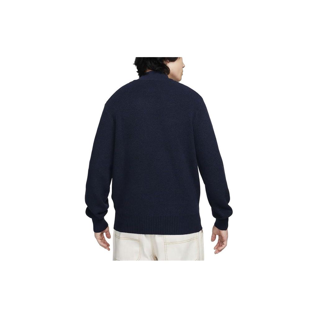 Nike Life Long Sleeve Military Henley Sweater 'Obsidian' Men's FN3119-451