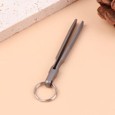 Mini titanová pinzeta Tc4 slitina titanu klip přenosná pinzeta štípačky edc venkovní nástroj kapesní údržbový nástroj