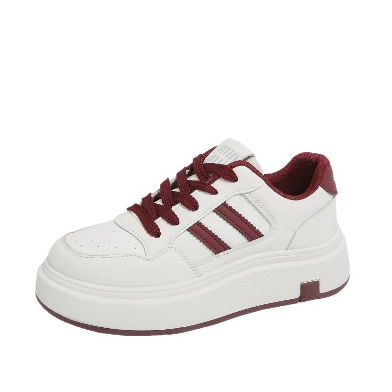 Popular Little White Shoes Women's Thick-soled Versatile 2025 Spring New High-end Lightweight Casual Sports Inner Height-increasing Board Shoes