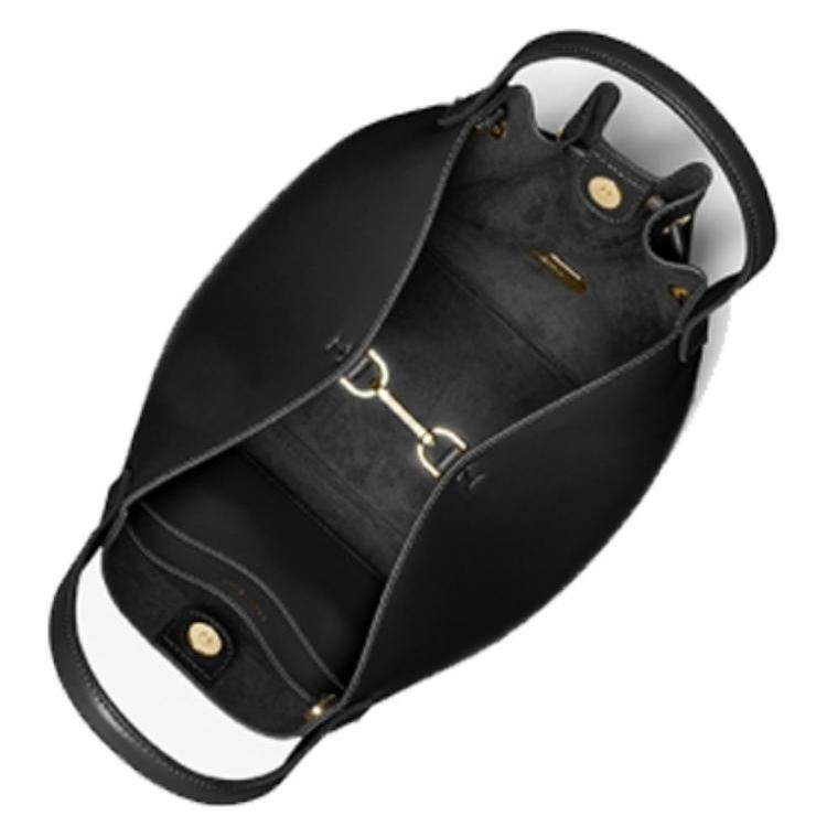 Geantă Tote Nouă MICHAEL KORS din Piele Artificială, Geantă de Cumpărături, Geantă Coș, Geantă Găleată, Geantă de Mână Mare pentru Femei Negru 35F2G8PT9O-001