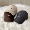 Autumn and winter fashion simple letter embroidery baseball cap for men and women couples shopping versatile cap small visor