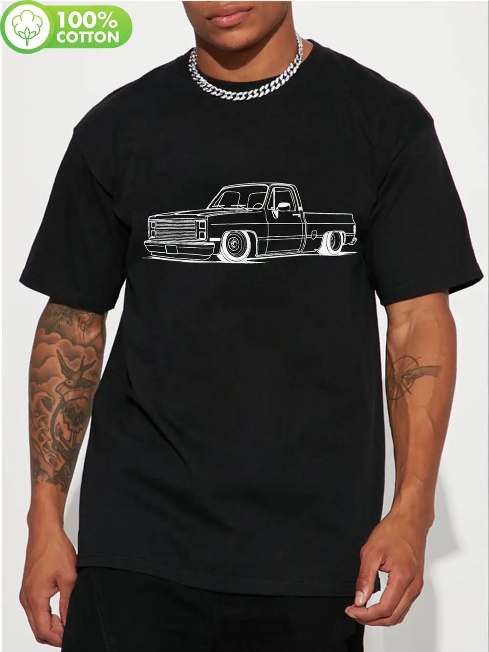 

100% Cotton Graphic T-shirt - Vintage Truck Print M