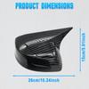 Left/Right For Honda Civic 9th 2012-2015 Rearview Side Mirror Cover Cap Carbon Fiber Look Finish(n version)