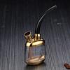Portable Zinc Alloy Metal Hookah with ABS Filtered Mouthpiece - Creative Smoking Accessory