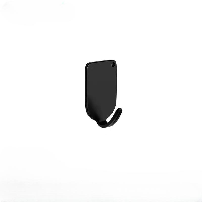 

Многофункциональный крючок, настенный прочный несущий клейкий крючок, крючок для одежды на двери кухни, ванной комнаты, крючок для одежды для хранения в общежитии 1 PCS чёрный