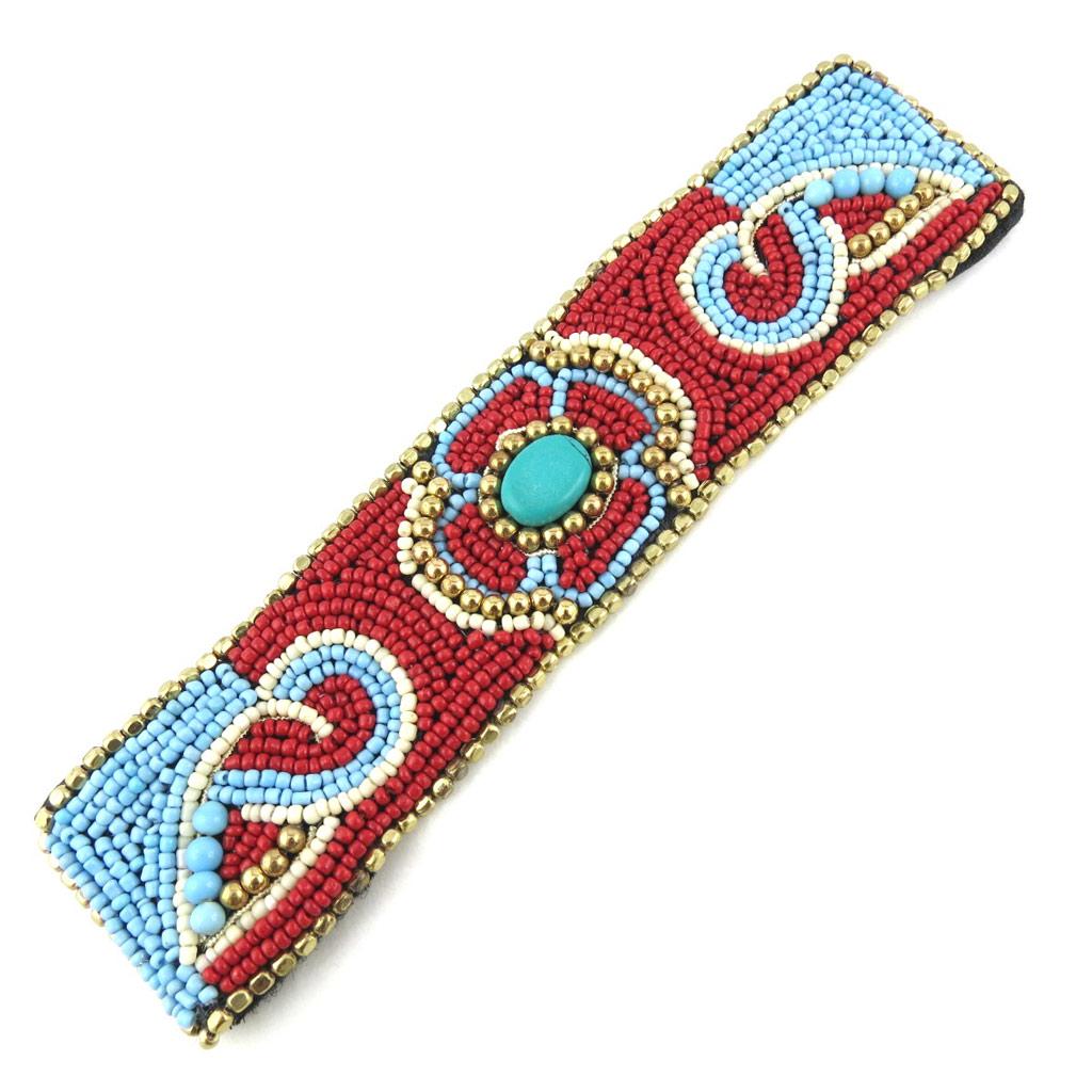 Les Trésors De Lily [N0959] - Red 'Altai' Designer Bracelet