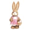 652F Easter Bunny Artificial Straw Rabbit Ornaments for Easter Theme Party Decorations Home Garden Wedding Ornaments Craft