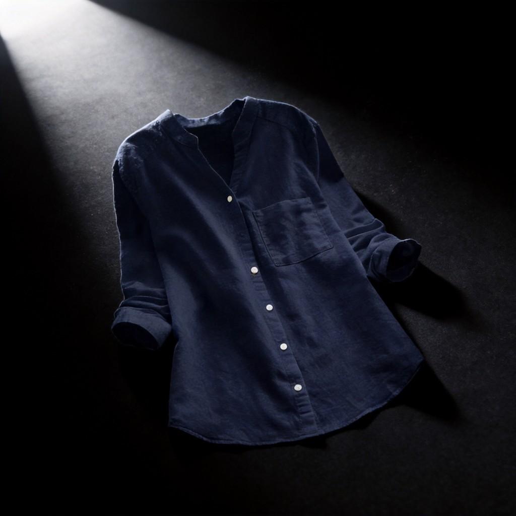 Relaxed Polyester Casual Shirt With Pockets For Daily Wear