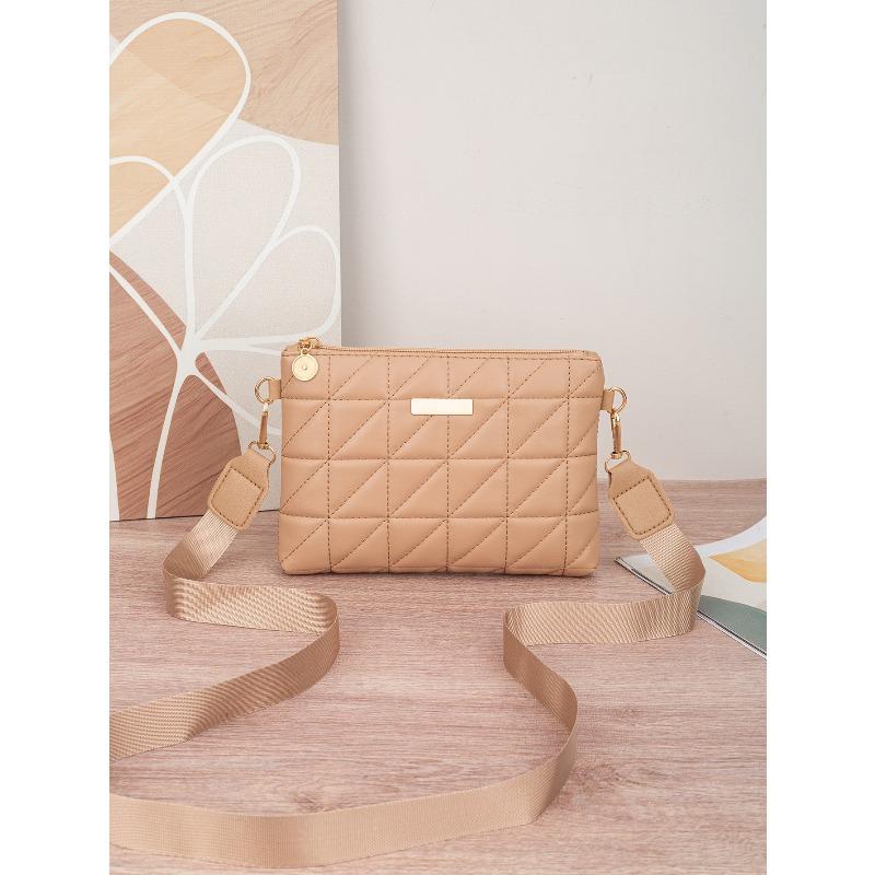 

[Exclusive] Mini mobile phone bag fashion hand bag triangular small square bag new embroidery change хакі
