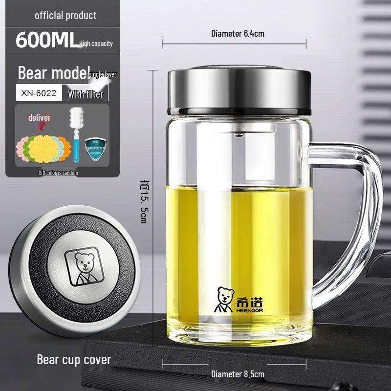 Heenoor High Borosilicate Glass Mug with Handle