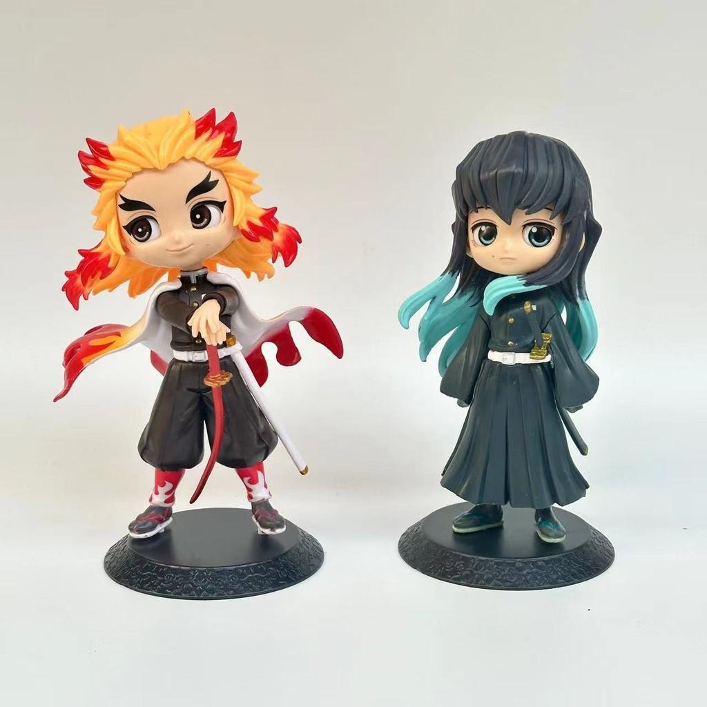 Demon Slayer Kamado Tanjirou Pvc Figurines With Anime Characters Display For