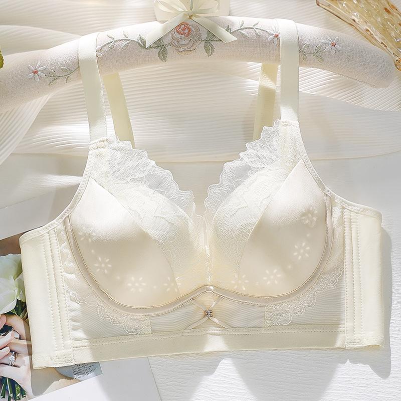 

Нижнее белье Женский собирающий бюстгальтер Сексуальный регулируемый бюстгальтер Предотвращающий провисание Бюстгальтер для вторичной груди Бюстгальтер пуш-ап 40/90C бежевый