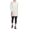 adidas Damen Daunenmantel mit abnehmbarer Kapuze Lange Länge Damenmäntel Weiß HN2114