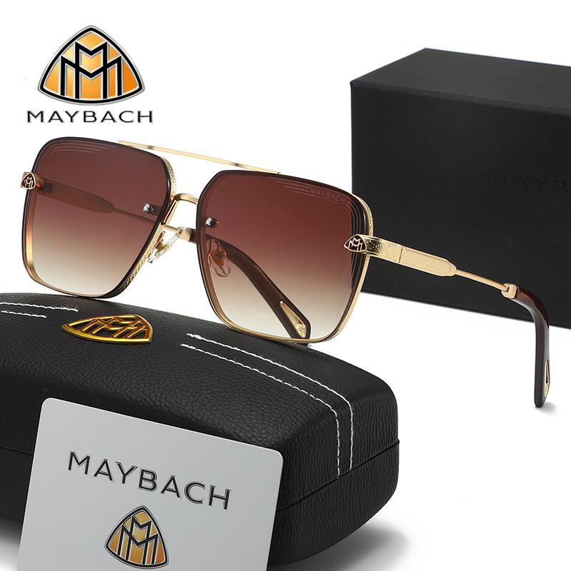 MAYBACH Sunglasses UV400 Protection Luxury Brand for Men and Women Classic Sun Glasses High Quality Eyewears Pilot Goggle 754