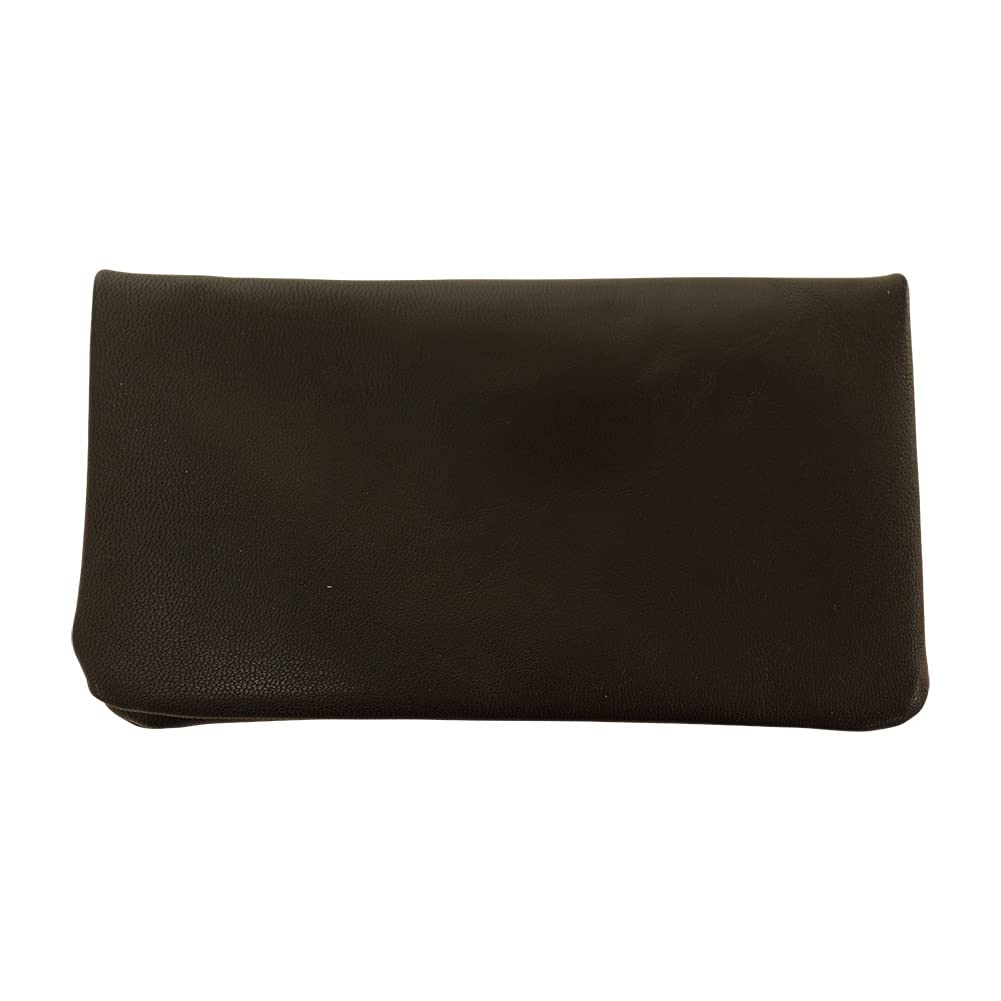 

MARINEDAY Goatskin Wallet, Genuine Leather, Slim, with Card Slots, Bill Compartment, and Coin Purse (DEFORE) (020.BLACK)