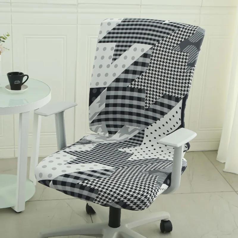 Stretch Spandex Office Chair Slipcovers Spandex Computer Chair Slipcover for Armchair Protector Seat Cover for Gaming Chair Cove