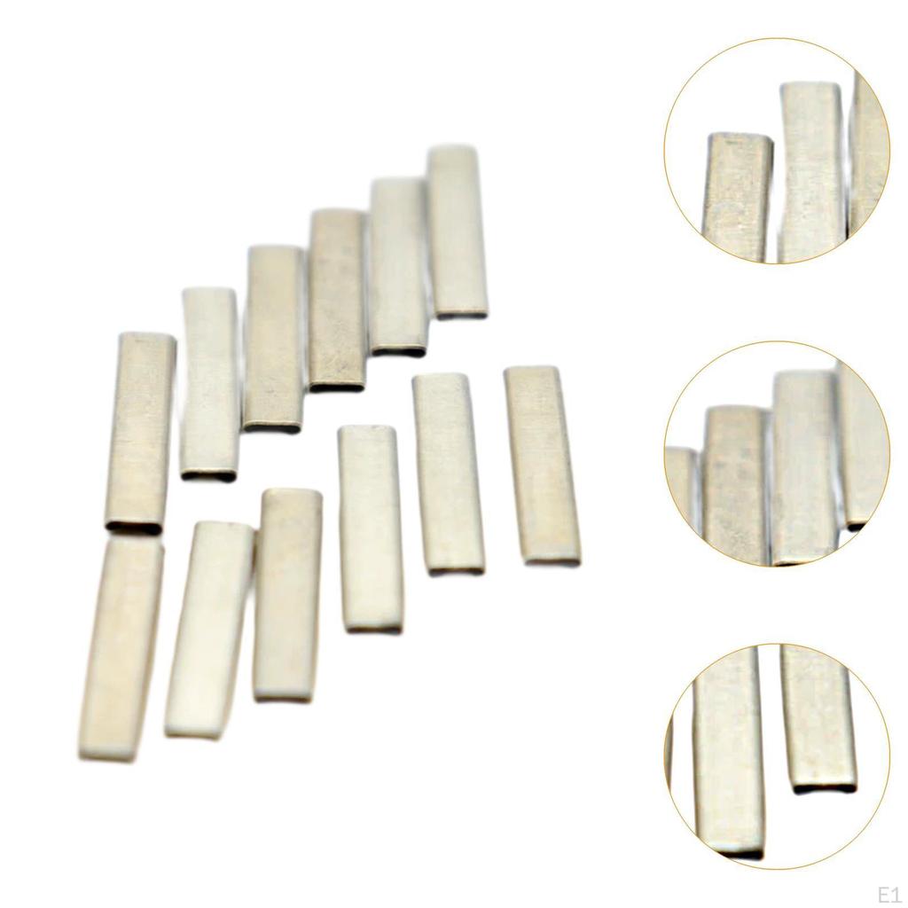 12Pcs HO Skala Modell Schiene Pvc-h-streifen Schreiner Track Joint DIY Metall Universal Upgrade Accs Geändert für 1:87