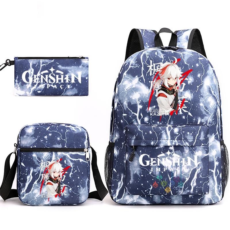 Yuanshen Backpack 3 Pieces/set Girls Boys Travel Shoulder Bag School Backpack